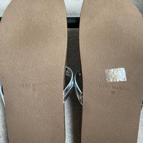 TORY BURCH Women Miller Cloud Goatskin Leather Logo Sandals - NEW NWOB - Picture 8 of 8